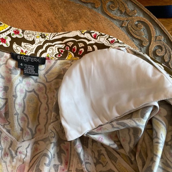 Etcetera Paisley Jacket Size 4 - Picture 7 of 9